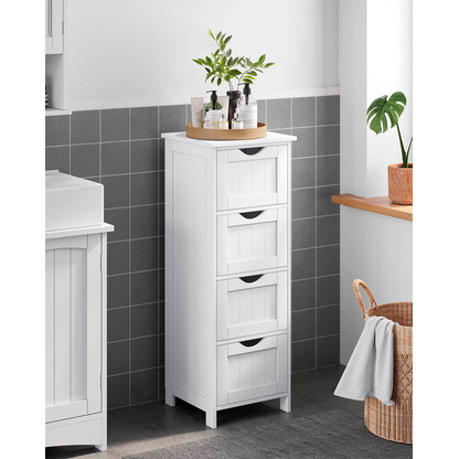 VASAGLE Badschrank LHC40W weiß 30,0 x 28,5 x 82,0 cm >> büroshop24