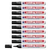 Artikelbild 1 für edding 3000 Permanentmarker schwarz 1,5 - 3,0 mm, 10 St., Artikelnummer 316547