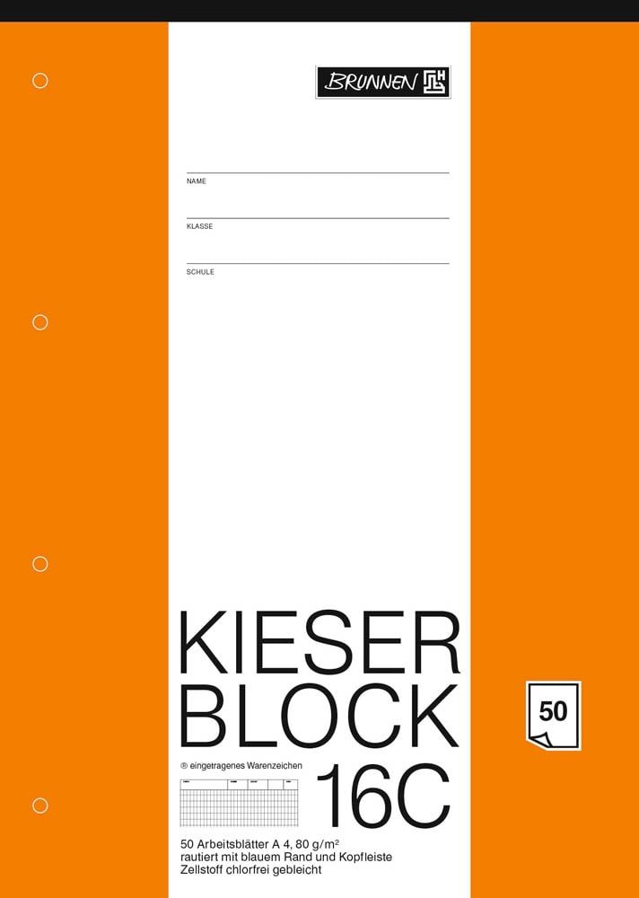 brunnen-arbeitsblock-kieserblock-din-a4-rautiert-lineatur-16c-1-st