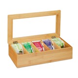 Artikelbild 1 für relaxdays Teebox braun 37,0 x 20,0 cm, Artikelnummer 401293