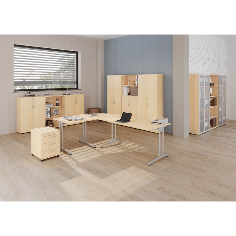 HAMMERBACHER Altus Büromöbel-Set ahorn >> büroshop24