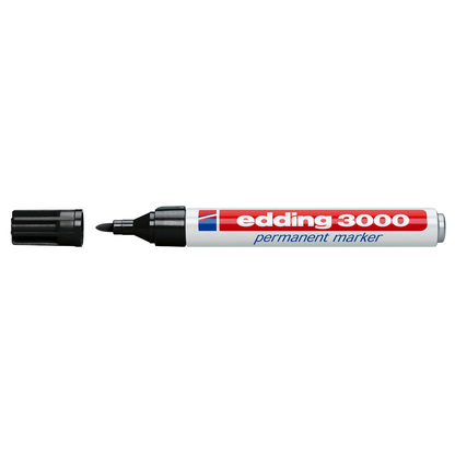 Artikelbild 2 für edding 3000 Permanentmarker schwarz 1,5 - 3,0 mm, 10 St., Artikelnummer 316547
