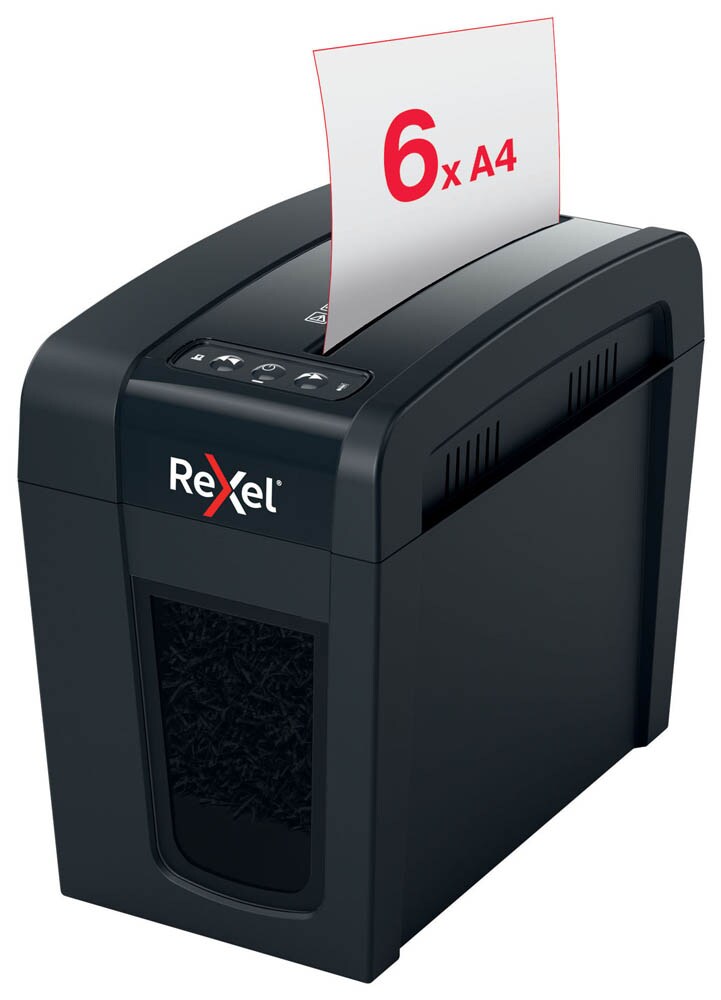 Rexel Secure X6-SL Aktenvernichter mit Partikelschnitt P-4, 4 x 40 mm ...