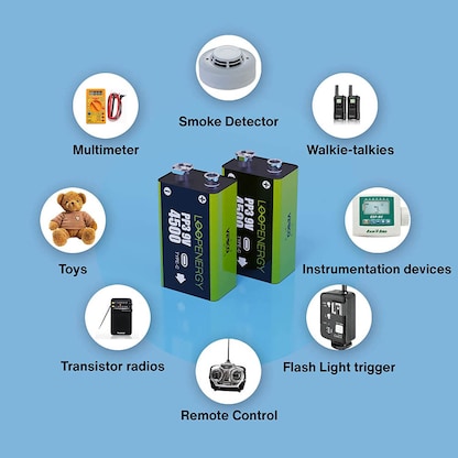 Artikelbild 6 für 2 VERICO USB-Akkus mit Ladekabel LoopEnergy PP3 9V E-Block 500 mAh, Artikelnummer 967642