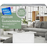 Artikelbild 1 für flink & sauber PREMIUM 3D Staubfangtücher Polyester, 18 Tücher, Artikelnummer 902001