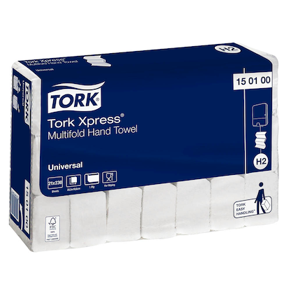 Tork 100297 Premium Papierhandtücher interfold, hochweiß 21 x 34 cm Tork 100297 Premium Papierhandtücher interfold, hochweiß 21 x 34 cm