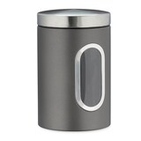 Artikelbild 1 für relaxdays Vorratsdose 17,0 cm hoch grau 1,4 l, 1 St., Artikelnummer 472892