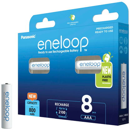 Artikelbild 5 für 8 eneloop Akkus Micro AAA 800 mAh, Artikelnummer 773422