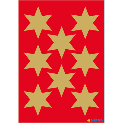 Artikelbild 1 für HERMA Aufkleber 3925 Sterne, gold, 24 Etiketten, Artikelnummer 966432