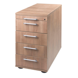 Artikelbild 1 für HAMMERBACHER Prokura Standcontainer nussbaum 5 Auszüge 42,8 x 80,0 x 72,0 - 76,0 cm, Artikelnummer 971036