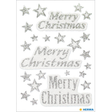Artikelbild 1 für HERMA Aufkleber 3731 Merry Christmas, silber, 24 Etiketten, Artikelnummer 966457