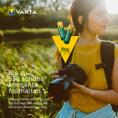 Artikelbild 7 für 4 VARTA Akkus RECHARGE ACCU Power Mignon AA 2.600 mAh, Artikelnummer 808220