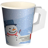 Artikelbild 1 für 50 PAPSTAR Einweg-Trinkbecher Snowtime 0,2 l, Artikelnummer 313096