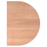 Artikelbild 1 für HAMMERBACHER Anbautisch höhenverstellbar Prokura nussbaum, silber halbrund 60,0 x 80,0 x 65,5 - 82,5 cm, Artikelnummer 638630