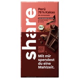 Artikelbild 1 für share Bio Peru 78% Edelbitter Schokolade 100,0 g, Artikelnummer 859183