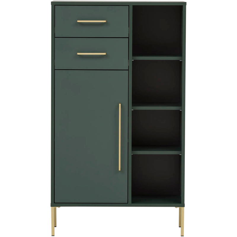 MÖBELPARTNER Kommode Kent, 151130 dunkelgrün 67,1 x 33,1 x 117,4 cm, 1 St. >> büroshop24
