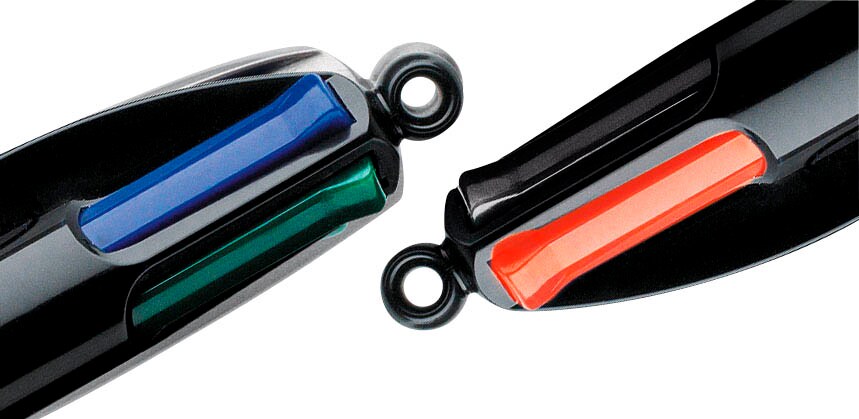 24er Pack 4-Farben-Kugelschreiber – Schwarz, Blau, Rot, Grün, 0,7 Mm, Mit Gummigriff, Praktisch Für Büro & Schule