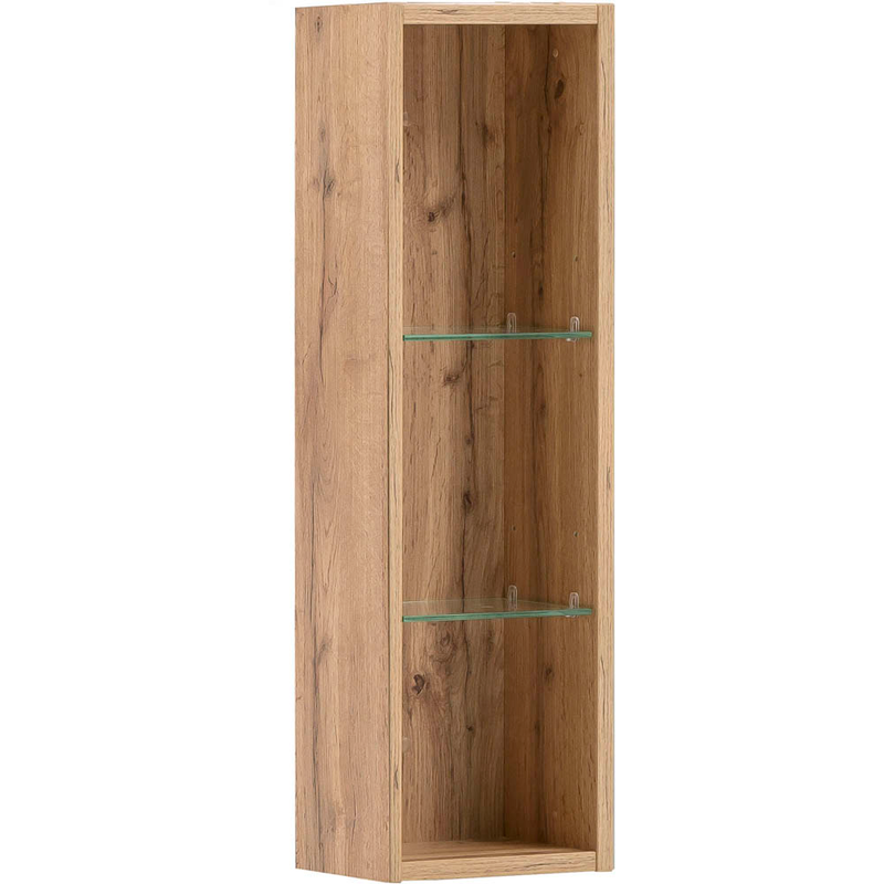 MÖBELPARTNER Badregal Duo 140239 eiche landhaus 21,6 x 16,0 x 70,7 cm