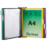 Artikelbild 1 für tarifold Wand-Sichttafelsystem 414109 DIN A4 farbsortiert mit 10 St. Sichttafeln, Artikelnummer 353488