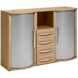 Artikelbild 1 für röhr Sideboard Techno, 019-507-7110-71-B1 ahorn, silber 162,7 x 43,0 - 53,0 x 111,7 cm, Artikelnummer 434381