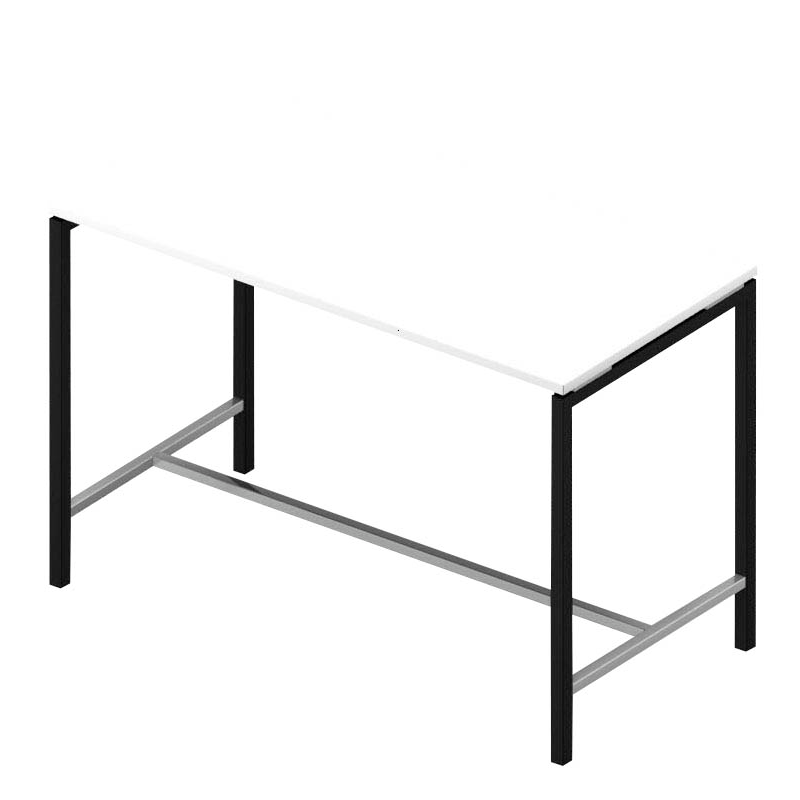 Quadrifoglio Stehtisch Creo weiß rechteckig, 4-Fuß-Gestell grau, 160,0 x 80,0 x 107,0 cm >> büroshop24