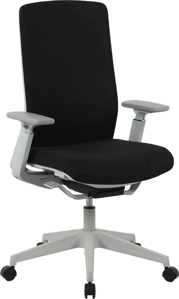 Bürostuhl, 10006 Stoff schwarz, Gestell silber >> büroshop24
