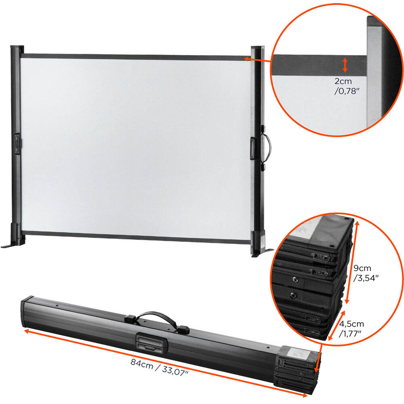 celexon Tischleinwand Mobil Professional 4:3, 102 x 76 cm Projektionsfläche >> büroshop24