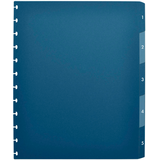 Artikelbild 1 für OXFORD Ordnerregister vario-zipp Vollformat 1-5 blau/ transparent 5-teilig, 1 St., Artikelnummer 712158