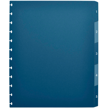 Artikelbild 1 für OXFORD Ordnerregister vario-zipp Vollformat 1-5 blau/ transparent 5-teilig, 1 St., Artikelnummer 712158