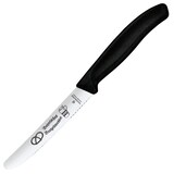 Artikelbild 1 für VICTORINOX Frühstücksmesser Swiss Classic Bayerische Brotzeit silber, schwarz glatt, Klinge: 11,0 cm, Artikelnummer 322531