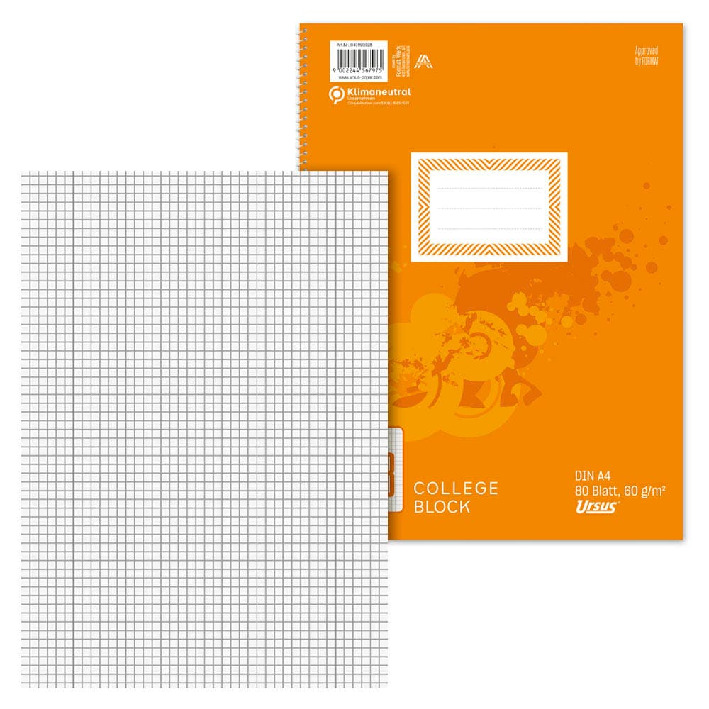 Staufen Ursus Green Collegeblock A4 - kariert