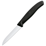 Artikelbild 1 für VICTORINOX Küchenmesser silber, schwarz glänzend, poliert, Klinge: 8,0 cm, Artikelnummer 373047