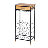 Artikelbild 1 für WENKO Weinregal Loft schwarz, braun 48,0 x 30,0 x 95,0 cm, Artikelnummer 530307
