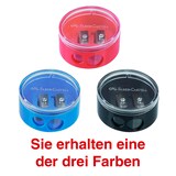 Artikelbild 1 für FABER-CASTELL Dosenspitzer doppelt farbsortiert, Artikelnummer 712489