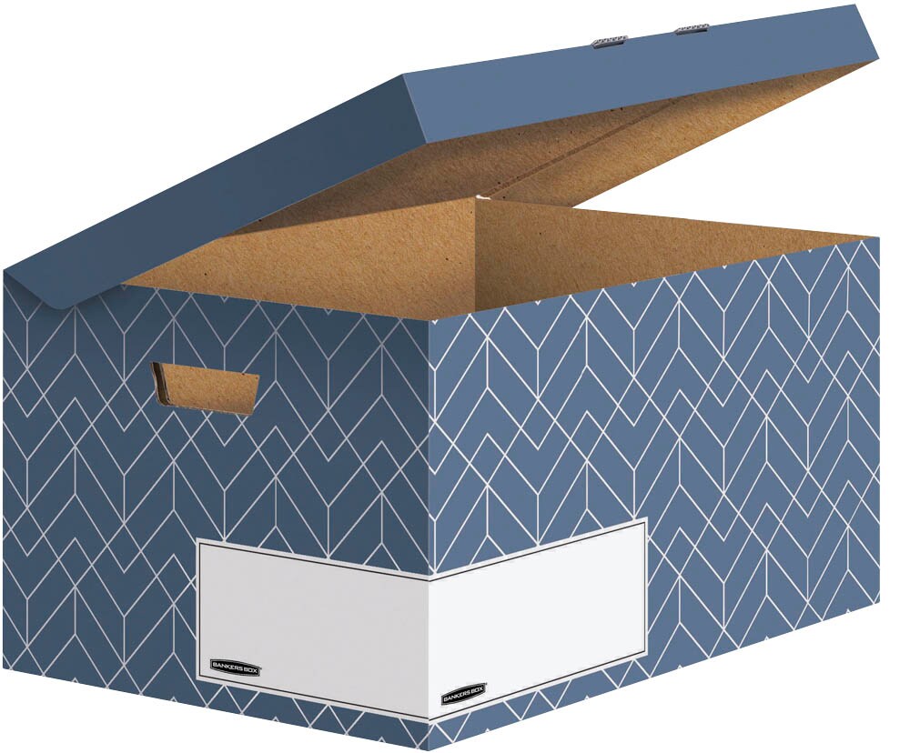 BANKERS BOX Décor Cardboard Archive Boxes with Lids (WxHxD) 32.5 x 28.7 BANKERS BOX Décor Cardboard Archive Boxes with Lids (WxHxD) 32.5 x 28.7
