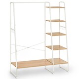 GERMANIA DIE MÖBELMACHER Vestiaire Ouvert 3255-84 Colorado, en Blanc Brillant, avec Crochets rabattables, 15 x 170 x 4 cm (l/h/p