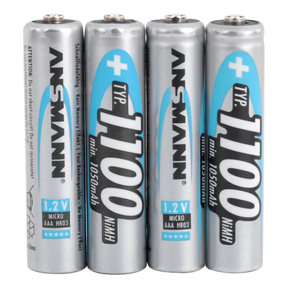 Artikelbild 3 für 4 ANSMANN Akkus Micro AAA 1.050 mAh, Artikelnummer 533195