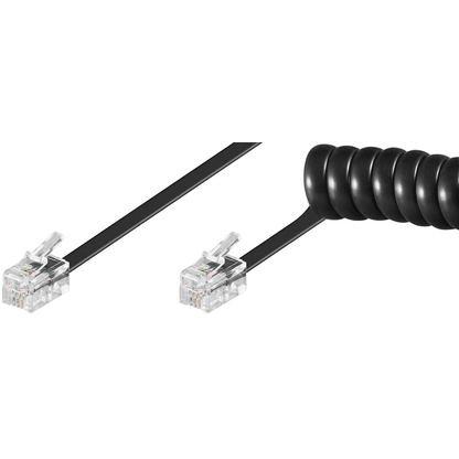 Artikelbild 7 für goobay RJ-10 Telefonhörerkabel 2,0 m schwarz, 1 St., Artikelnummer 309361