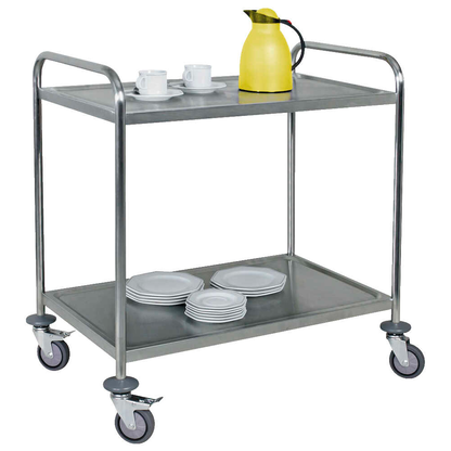 WIHEDÜ Servierwagen silber 86,0 x 54,0 x 94,0 cm >> büroshop24