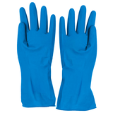 Artikelbild 1 für franz mensch unisex Gummihandschuhe Bettina blau Größe 9, 1 Paar, Artikelnummer 200493