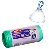 Artikelbild 1 für RUBIN Müllbeutel 60,0 l grün, 20 St., Artikelnummer 213112