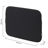 Artikelbild 1 für DICOTA Laptophülle Sleeve ONE Recycling-PET schwarz bis 40,6 cm (16 Zoll), Artikelnummer 610996