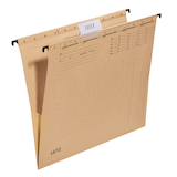 Artikelbild 1 für 25 LEITZ Hängetaschen ALPHA® 1916 naturbraun, Artikelnummer 351664