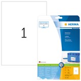 Artikelbild 1 für 25 HERMA Etiketten 5065 weiß 210,0 x 297,0 mm, Artikelnummer 178954