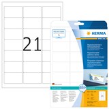 Artikelbild 1 für 525 HERMA Adressetiketten 5074 weiß 63,5 x 38,1 mm, Artikelnummer 191049