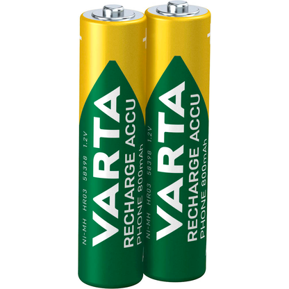 Artikelbild 5 für 2 VARTA Akkus RECHARGE ACCU Phone Micro AAA 800 mAh, Artikelnummer 495119