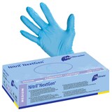 Artikelbild 1 für Meditrade® unisex Einmalhandschuhe Nitril® NextGen® blau Größe M, 100 St., Artikelnummer 242857