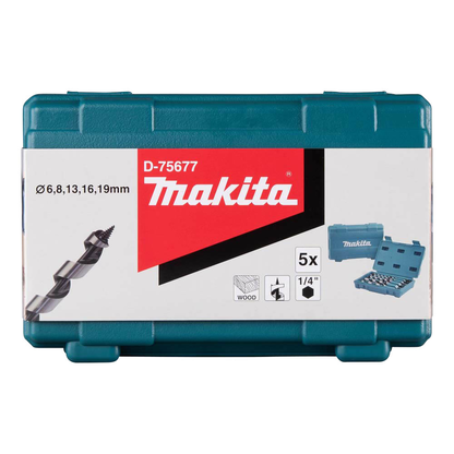 Artikelbild 2 für makita D-75677 Schlangenbohrer-Set, 5-teilig, Artikelnummer 416269