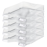 Artikelbild 1 für 5 HAN Briefablagen VIVA transparent, Artikelnummer 348680