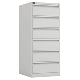 Artikelbild 1 für BISLEY ECO Karteischrank reinweiß 6 Schubladen 57,0 x 62,2 x 132,1 cm, Artikelnummer 380701